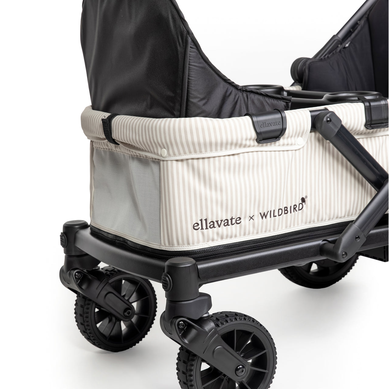 stroller wagon with infant car seat Ellavate Electric Wagon